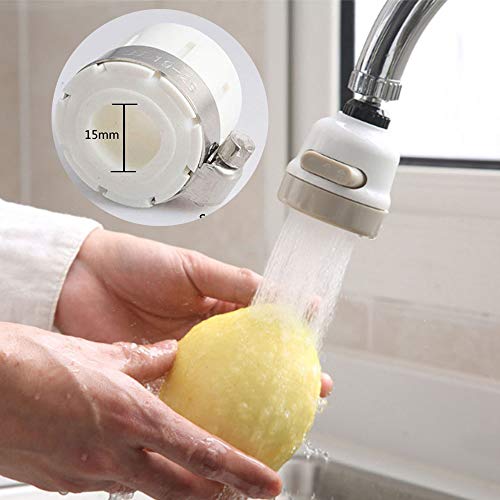 Schneespitze 360 Rotary Faucet Booster Cocina Baño Ducha Faucet A Prueba de Salpicaduras Dispositivo de Ahorro de Agua Tres Engranajes de Grifo Ajustable y Adaptador