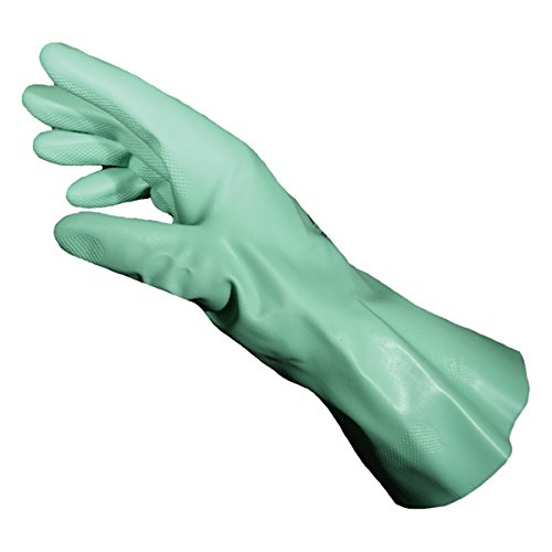 Seiz 400545 - Guantes de protección (nitrilo/látex, 10 unidades), color verde, 2 XL/ 11, verde, 10