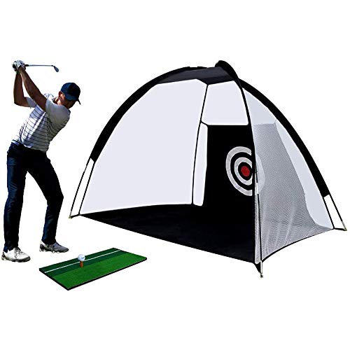 SHEHUIREN Golf Golpear Neto Portátil De Tela Oxford Derecho Libre Práctica del Golf Nets, para Interior Y Exterior Curso De Capacitación 200X140cm