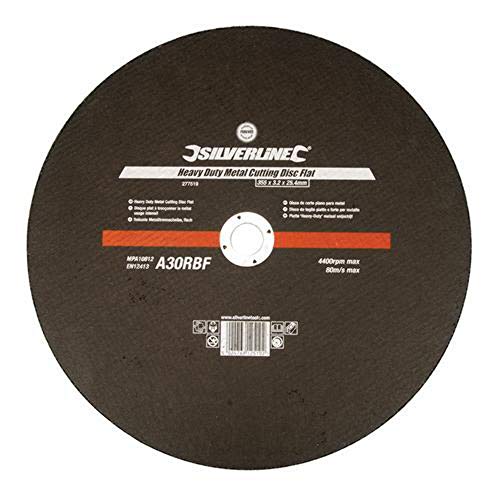 Silverline 103616 - Disco plano reforzado para corte de metal (230 x 3 x 22,23 mm)