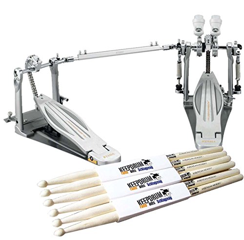 Tama hp910lwn Speed Cobra doble pedal Soporte eléctrica + baquetas Keepdrum 3 pares