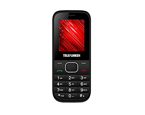 Telefunken TM9.1, Móvil de Teclas Grandes, Bluetooth 2.1, 1.8", Negro