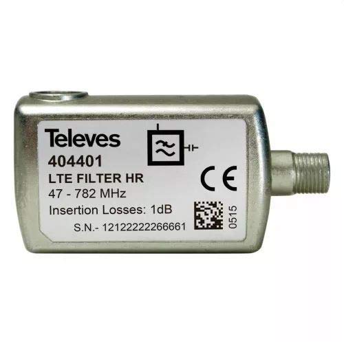 Televes 404401 - Filtro lte hr cei 47.782mhz c21-59