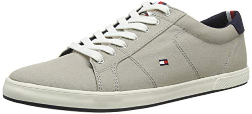 Tommy Hilfiger Iconic Long Lace Sneaker, Zapatillas para Hombre, Beige (Stone Aep), 44 EU