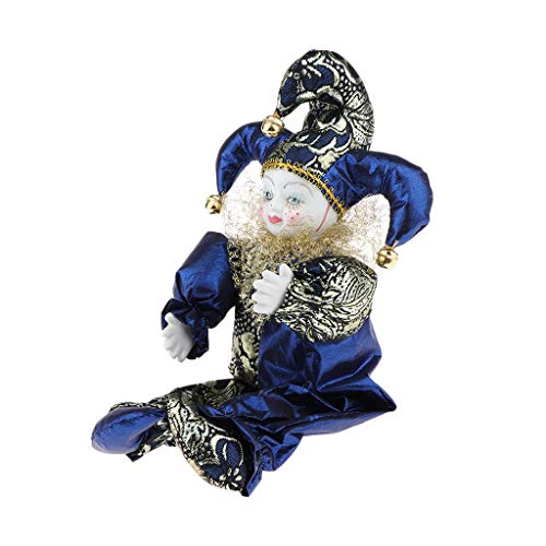 Toygogo Muñeca Pequeña De Porcelana Payaso, Divertidas Figuras De Payaso Manualidades, D