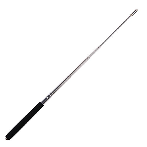 UEETEK Mano retráctil extensible puntero puntero telescópico presentador mano aula pizarra Pointer negro