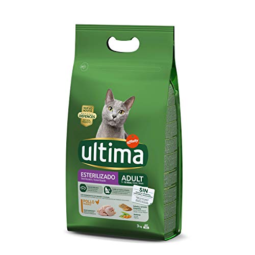 ultima Pienso para Gatos Esterilizados Adultos con Pollo - 3 kg