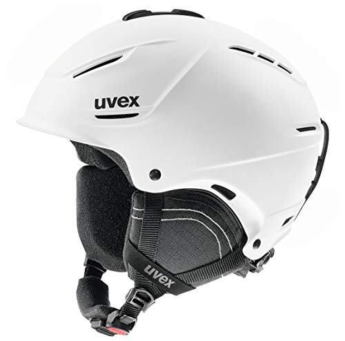 Uvex p1us 2.0 Casco de esquí, Adultos Unisex, Blanco, 55-59 cm