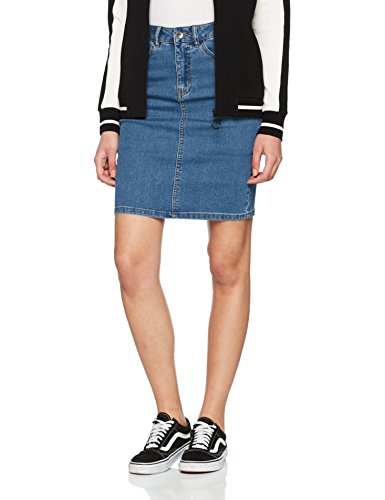 Vero Moda Vmhot Nine HW Dnm Pencil Skirt Mix Noos Falda, Azul (Medium Blue Denim Medium Blue Denim), 38 (Talla del Fabricante: Medium) para Mujer