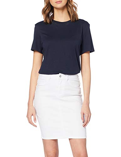 Vero Moda VMHOT Nine HW DNM Pencil Skirt Noos Ci Falda, Blanco (Bright White Bright White), 38(Talla del Fabricante:S) para Mujer