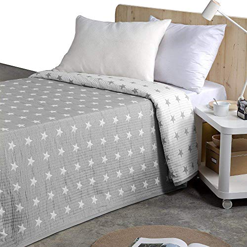 VIALMAN - Colcha Sofia 10 Cama 150 (250X270) Gris C.20