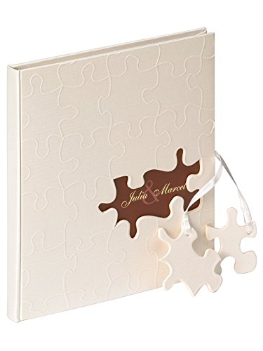 Walther Design, Libro De Visitas, Puzzle, GB-173, Firmas, 23x25 cm, 144 Páginas Blancas