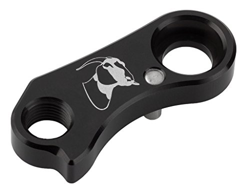 Wolf Tooth Goatlink 10V Reposicionador de la Patilla de Cambio de Bicicletas de Montaña, Negro, Talla Única