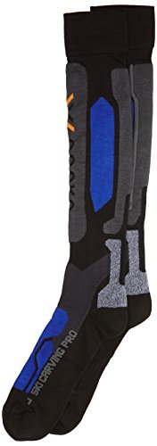 X-Socks Calcetines de esquí Carving Pro Black/Cobalt Blue Talla:35/38