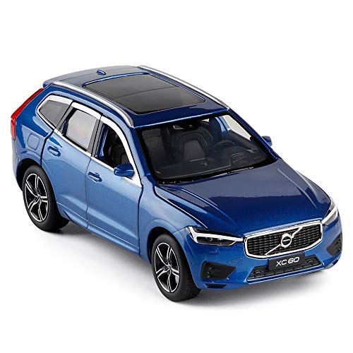 YUBAIBA Juguete rojo del coche modelo Volvo XC60 Todoterreno uno y treinta y dos de la aleación modelo de coche Amortiguador de dirección de visualización de la puerta metálica modelo de juguete for a