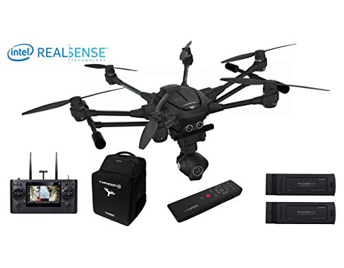 Yuneec Typhoon H Pro 4K UHD Cámara Drone con Intel RealSense + Mochila - Gris