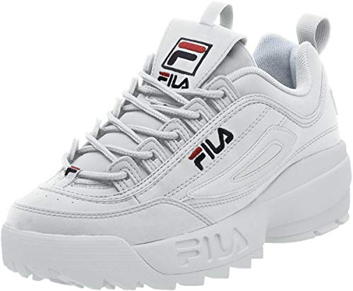 Zapatillas Fila Strada Disruptor para hombre, Blanco (blanco, rojo (White/Peacoat/Vinred)), 40 EU