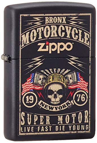 Zippo 60004637 - Mechero, latón, Color Negro Mate, único