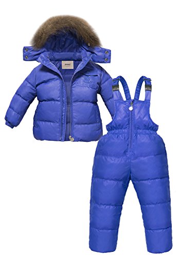 ZOEREA Trajes de Esquí para Niñas Chaquetas Niño Abrigos con Capucha + Pantalones de Nieve Invierno Ropa Set 2 Piezas