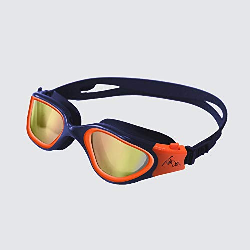 ZONE3 Vapour Gafas de natación, Unisex Adulto, Tim Don Exclusive (Navy/Neon Orange), Talla única