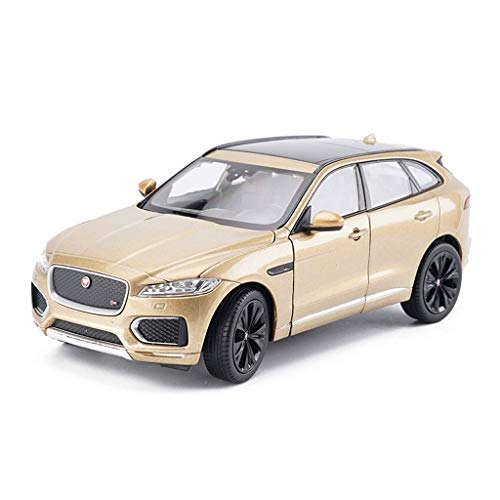 ZY Coche Modelo de Coche 1:24 Jaguar F-Pace-o-Terreno Simulación de aleación de fundición a presión de joyería Juguete Adornos Colección Coche de Deportes de 18x7x6CM (Color: Rojo) LOLDF1