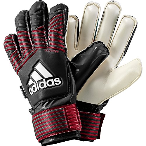 adidas Ace FS Junior Guantes, niños, Negro (rojfcb/Blanco), 4