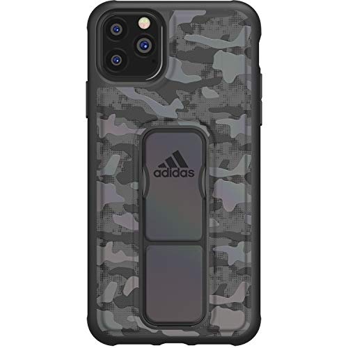 adidas Sports Compatible con iPhone 11 Pro MAX Funda, Grip Stand Funda Protectora Teléfono Móvil - Camuflaje Color Negro