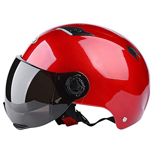 Adulto Casco de bicicleta eléctrica, bicicleta de ciclo del casco de visera extraíble de reemplazo cojín ajustable carretera de montaña Ciclismo Cascos for Adultos Hombres Mujeres eternal