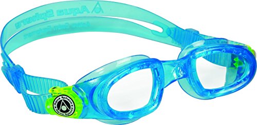 Aqua Sphere Moby Gafas de natación, Infantil, Azul Claro, Talla única