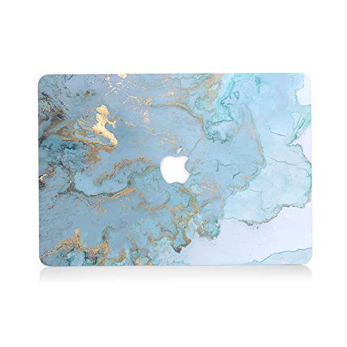 AQYLQ Funda Dura para MacBook Air 13 Pulgadas (A1369 / A1466) - Ultra Delgado Carcasa Rígida Protector de Plástico Acabado Mate Cubierta, DL 41 -Mármol Azul