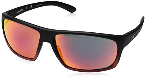 Arnette Burnout gafas de sol, Black Grad Shot Red, 64 para Hombre