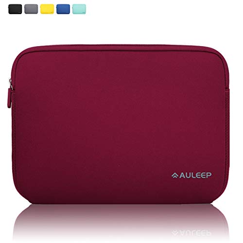 AULEEP Funda para computadora portátil de 15-15.6 Pulgadas, Funda de Neopreno Tableta de Bolsillo para Acer/ASUS/DELL/Lenovo/HP, Alambre Rojo