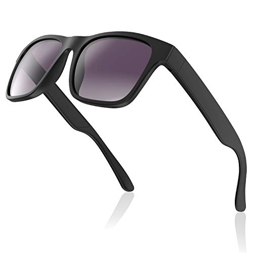 Avoalre Gafas de Sol para Hombre Gafas Deportiva Ciclismo Vintage Inastillables & Anti-Aceite Gafas para MTB Running Coche Moto Montaña – Negro