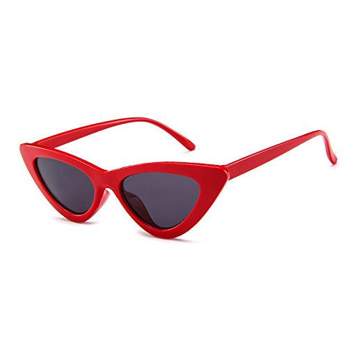 BLDEN Mujer Gfas De Sol Gafas Gato Ojos Polarized,Retro Moda Estilo Vintage Gafas Para Mujer GL1002-R-B