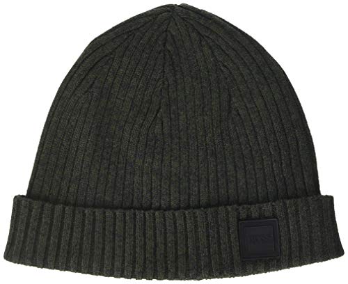 BOSS Araffeno Gorro de Punto, Verde (Open Green 346), Talla única (Talla del Fabricante: ONESI) para Hombre