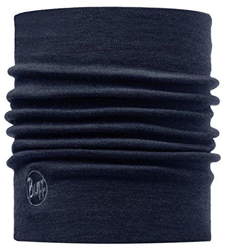 BUFF® SET - NECKWARMER MERINO HEAVY THERMAL COMFORT Braga de Cabeza + UP® Paño tubular | Gorra de invierno | Calentador de cuello | Lana merino | Antiolor | Bufanda, alle Buff Designs 2016:076. DENIM