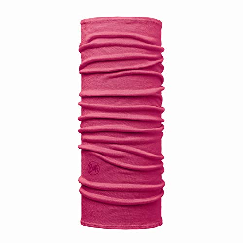 Buff Solid Gorro Lana Merino Lightweight Junior, Unisex Adulto, Rosa (Solid Pink), Talla Única