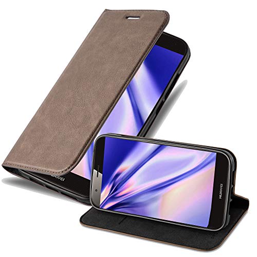 Cadorabo Funda Libro para Huawei Ascend G7 Plus / G8 / GX8 en MARRÓN CAFÉ – Cubierta Proteccíon con Cierre Magnético, Tarjetero y Función de Suporte – Etui Case Cover Carcasa