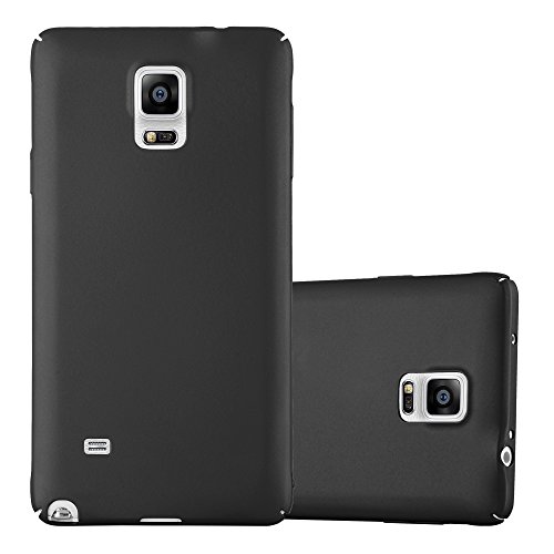 Cadorabo Funda para Samsung Galaxy Note 4 en Metal Negro - Cubierta Protección de Plástico Duro Super Delgada e Inflexible con Antichoque - Case Cover Carcasa Protectora Ligera