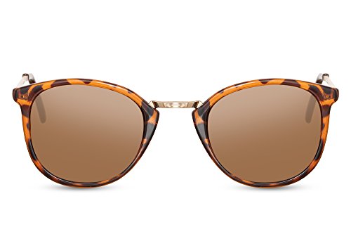 Cheapass Gafas de Sol Animal Print Marrón Leopardo Mujer Hombre