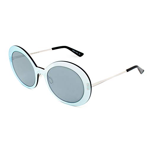 CHRISTIAN ROTH CRS-00062 GAFAS DE SOL, PLATEADO-ESPEJO GRIS, 57 PARA MUJER