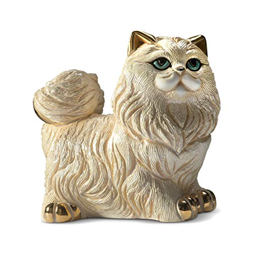 De Rosa Rinconada - Figura de cerámica de gato angora