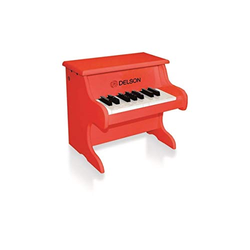 Delson 1822R - Piano para bebés y niños pequeños, color rojo