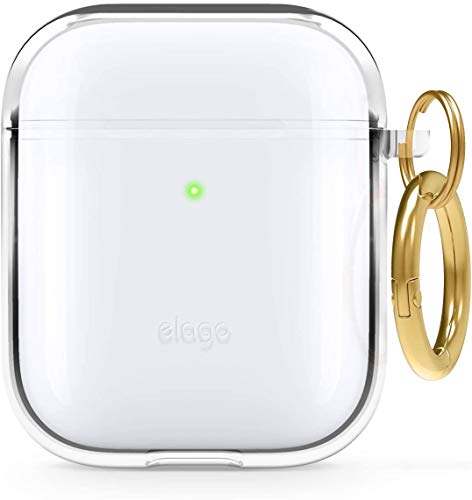 elago Funda TPU Clear Compatible con Apple AirPods 2&1 - Premium TPU, Reduce Amarilleo, Libre de Mancha, Soporte la Carga Inalámbrica (Transparente)