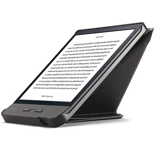 FC Funda para Kobo Libra H2O Plegable con Soporte - Funda Kobo Libra H2O - Negro - Ligera Delgada Kobo Libra H2O Funda con Bloqueo/Desbloqueo Automático, Diseño Origami