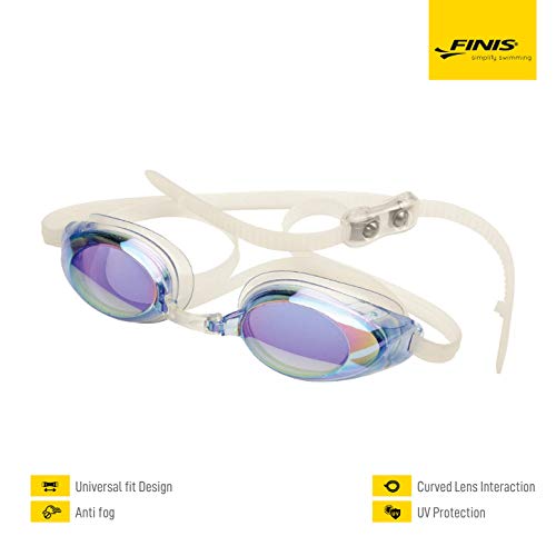 Finis Lightning Gafas de natación, Unisex, Azul Espejo, Talla única