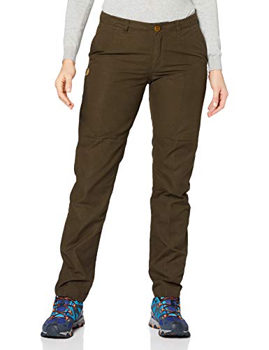 FJALLRAVEN Sörmland Tapered Trousers W Pantalón, Mujer, Dark Olive, 36