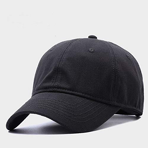 FORBQM Gorra de béisbol Big Head Man Plus Size Algodón Gorra De Béisbol Hombre Poliéster Sombrero para El Sol Hombre Tallas Grandes Sombreros Snapback M 55-60Cm L 60-65Cm