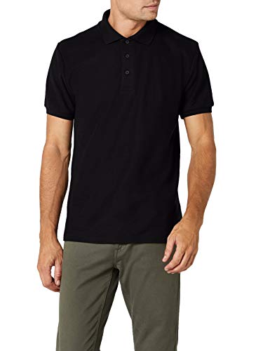 Fruit of the Loom Ss033m, Polo para Hombre, Negro (Black), XX-Large