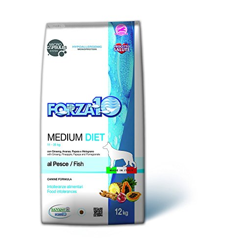 Fuerza 10 Medium Diet Pescado seco Perro kg 12 - Alimento seco para Perros